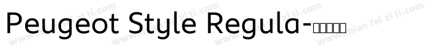 Peugeot Style Regula字体转换